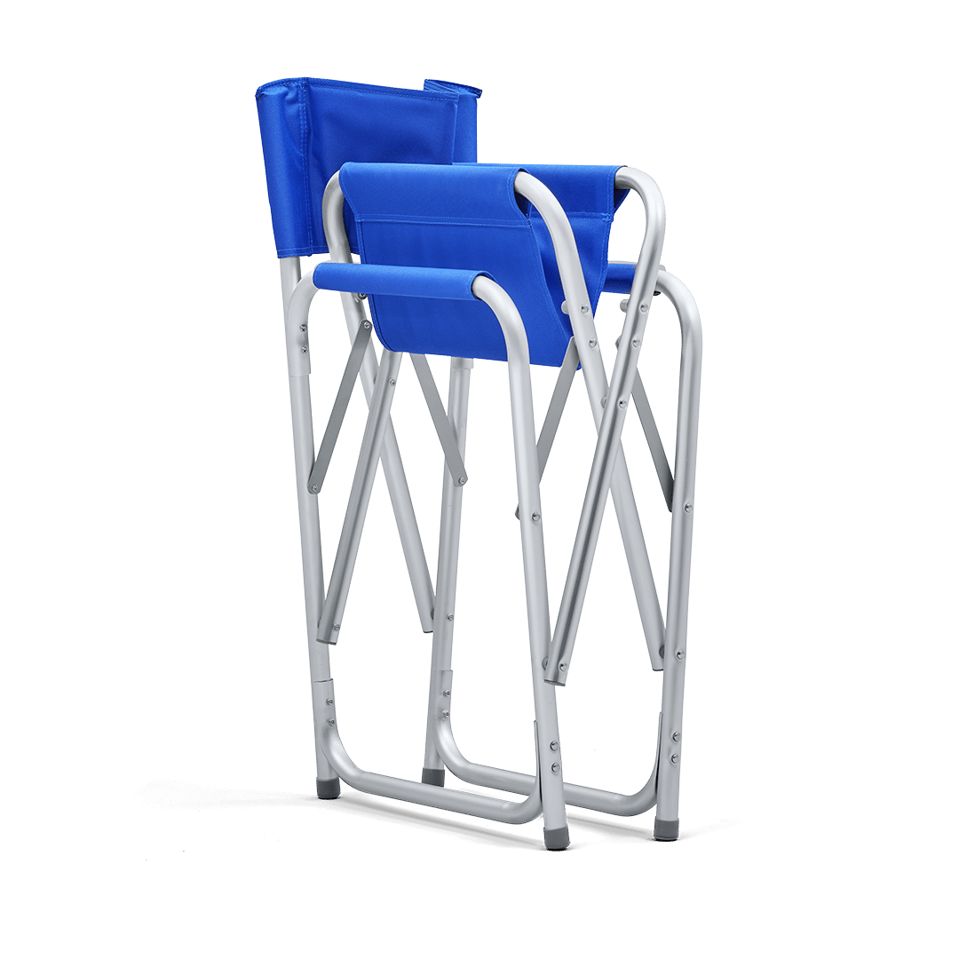 Royal Blue Directors Chair Folded