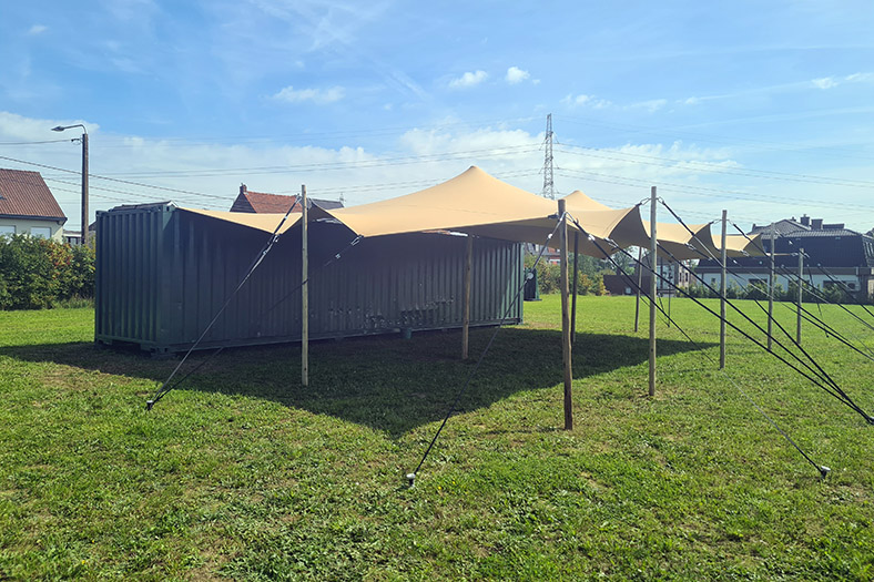 8.5m x 10m Hiflexx Stretch Tent Canvas with Clamps