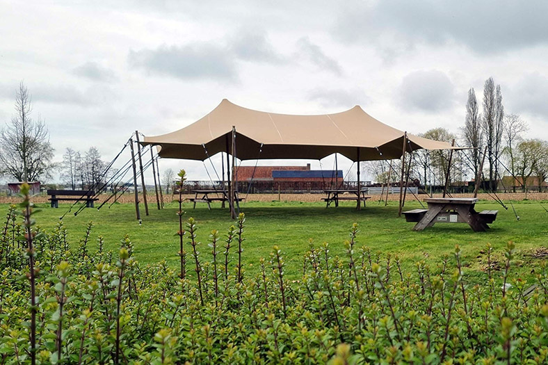 10m x 10.5m Hiflexx Stretch Tent outdoor seating